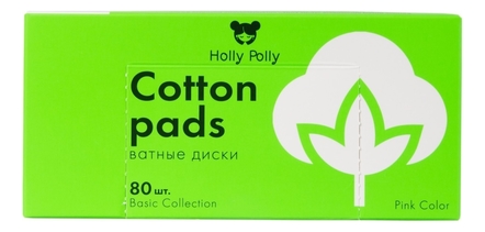 Holly Polly Косметические ватные диски Cotton Pads & Buds 80шт
