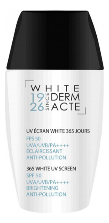 Солнцезащитное осветляющее средство для лица Derm Acte 365 White UV Screen SPF50 PA++++ 30мл