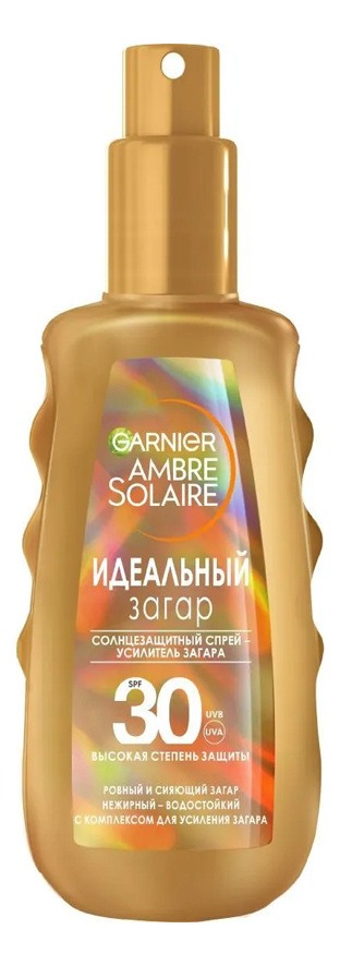 GARNIER солнцезащитный спрей-проявитель загара для тела идеальный загар ...