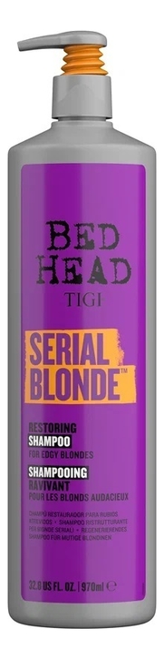 Восстанавливающий шампунь для светлых волос Bed Head Serial Blonde Restoring Shampoo