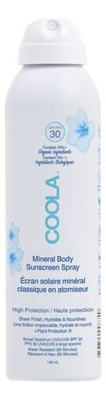 COOLA Suncare Солнцезащитный спрей для тела Mineral Body Sunscreen Spray SPF30 148мл
