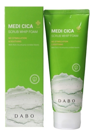DABO Пенка-скраб для лица Medi Cica Plus Scrub Whip Foam 150мл