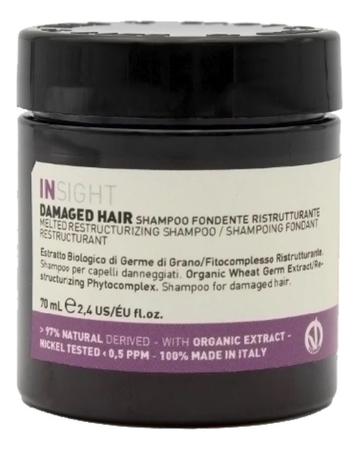INSIGHT Шампунь-воск для восстановления поврежденных волос Damaged Hair 70мл 