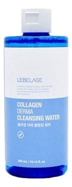 Lebelage Очищающая вода для лица с коллагеном Collagen Derma Cleansing Water 300мл