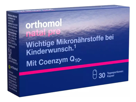 Orthomol Витаминный комплекс для женщин при планировании беременности Natal Pre 30 капсул
