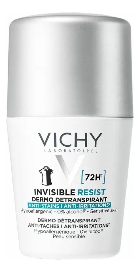 Vichy дезодорант-антиперспирант для тела 72 часа invisible resist 50мл ...