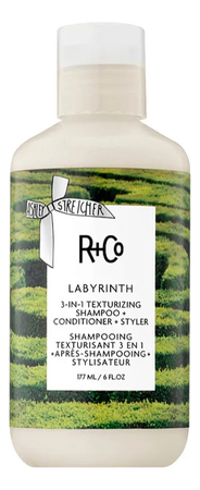 R+Co Шампунь для волос Labyrinth 3 in 1 Texturizing Shampoo + Conditioner + Styler 177мл
