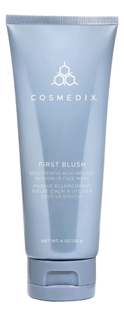 COSMEDIX Маска для сияния кожи лица с экстрактом ягод асаи First Blush Brightening Acai Infused In Shower Face Mask 120г