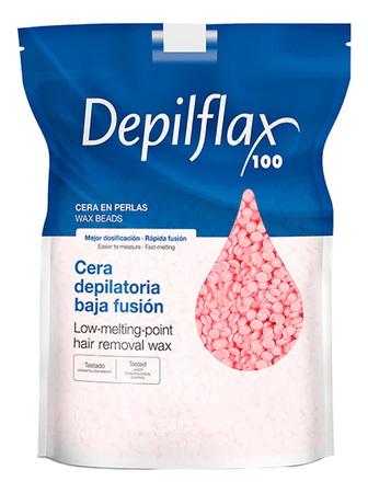 Depilflax Горячий воск для депиляции в гранулах Low Melting Point Hair Removal Wax (розовый)