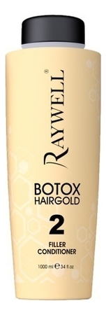 RAYWELL Кондиционер-филлер для мгновенного восстановления волос Botox Hair Gold Filler Conditioner 1000мл