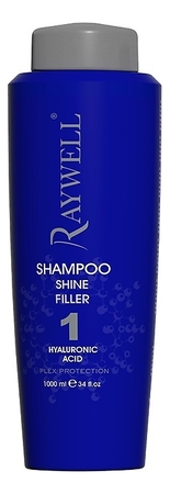 RAYWELL Шампунь-филлер для волос с гиалуроновой кислотой Shine Filler Shampoo 1000мл