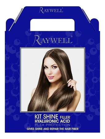 RAYWELL Набор для волос с гиалуроновой кислотой Shine Filler Kit (шампунь 150мл + маска 150мл + сыворотка 80мл)