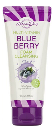 Grace Day Очищающая пенка для умывания с экстрактом черники Multi-Vitamin Blueberry Foam Cleansing 100мл