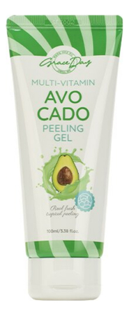 Grace Day Отшелушивающий пилинг-гель для лица с экстрактом авокадо Multi-Vitamin Avocado Peeling Gel 100мл