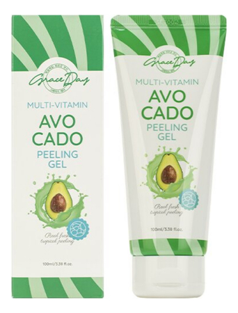 Grace Day Отшелушивающий пилинг-гель для лица с экстрактом авокадо Multi-Vitamin Avocado Peeling Gel 100мл
