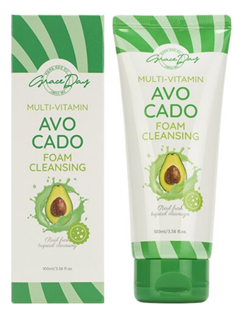 Grace Day Очищающая пенка для умывания с экстрактом авокадо Multi-Vitamin Avocado Foam Cleansing 100мл
