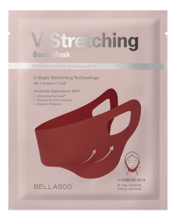 CKD Моделирующая лифтинг-маска для овала лица Bellasoo V-Stretching Band Mask 12г