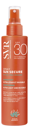 SVR Увлажняющий легкий спрей для лица и тела Sun Secure Spray SPF30 200мл