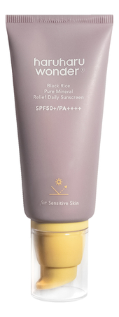 Haruharu Wonder Солнцезащитный минеральный крем для лица с экстрактом риса Black Rice Pure Mineral Relief Daily Sunscreen SPF50+ PA++++ 50мл