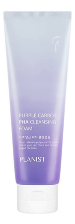 Doori Cosmetics Пенка-эксфолиант для лица с экстрактом фиолетовой моркови Planist Purple Carrot PHA Cleansing Foam 120мл