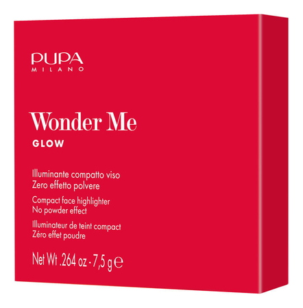 PUPA Milano Компактный хайлайтер для лица Wonder Me Glow 7,5г