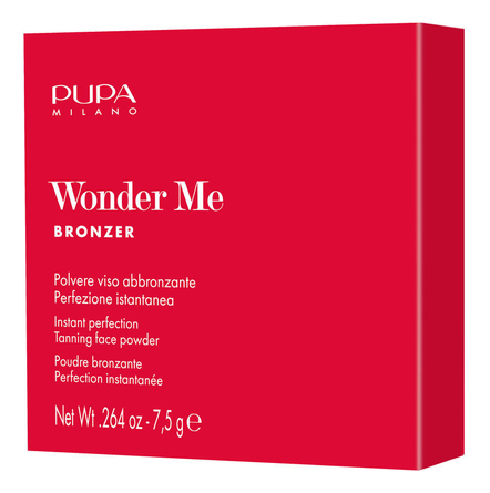 PUPA Milano Пудра-бронзер для лица Wonder Me Bronzer 7,5г