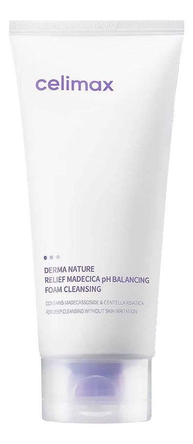 

Слабокислотная нежная очищающая пенка Derma Nature Relief Madecica pH Balancing Foam Cleansing 150мл