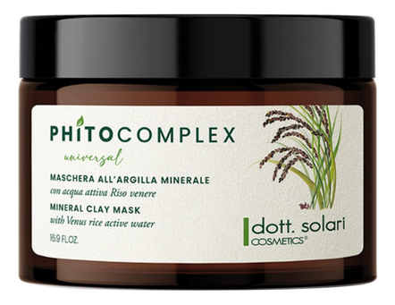 Dott. Solari Маска для волос с минеральной глиной Phitocomplex Universal Mineral Clay Mask 500мл