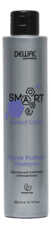 Dewal Шампунь для светлых волос Cosmetics Smart Care Protect Color Blonde Platinum Shampoo 300мл