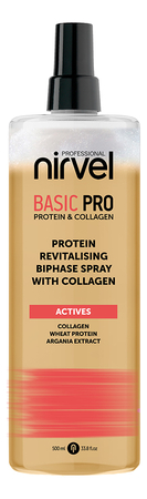 Nirvel Professional Двухфазный спрей-кондиционер с протеином и коллагеном Basic Pro Protein & Collagen 500мл