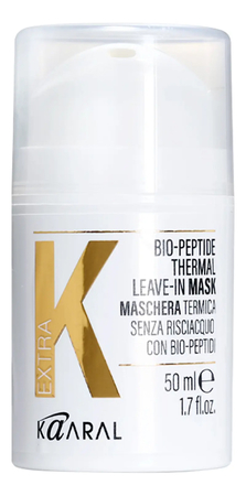 KAARAL Несмываемая термомаска для волос с биопептидами Extra K Bio-Peptide Thermal Leave-In Mask 50мл