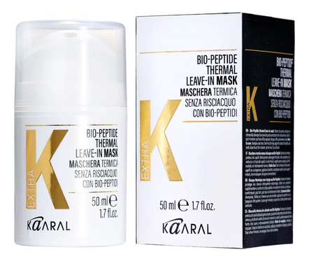 KAARAL Несмываемая термомаска для волос с биопептидами Extra K Bio-Peptide Thermal Leave-In Mask 50мл