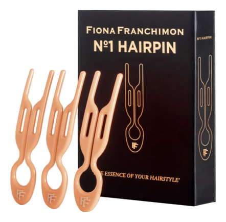 Fiona Franchimon Шпильки для волос No1 Hairpin 3шт (персикового цвета)