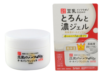 SANA Концентрированный глубоко увлажняющий крем-гель для лица с изофлавонами сои 6 в 1 Soy Milk Gel Cream 100г