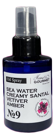 Maniac Gourmet Парфюмированное масло-спрей для волос No9 Oil Spray 100мл (морская вода, сливочный сандал, ветивер, амбра)