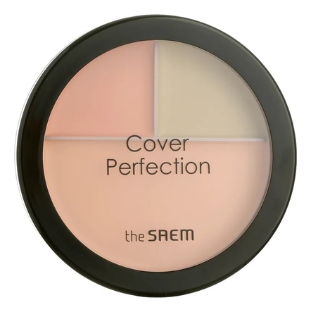 The Saem Палетка для макияжа лица Cover Perfection Triple Foundation Balm 2*4,5г/13г