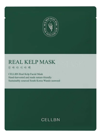 CELLBN Тканевая маска для лица с экстрактом ламинарии Real Kelp Facial Mask 20мл