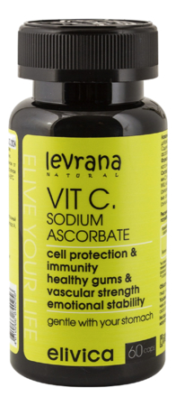 Levrana Биологически активная добавка к пище Витамин С Vit C. 60 капсул
