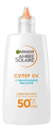 GARNIER Солнцезащитный флюид для лица с гиалуроновой кислотой Супер UV Ambre Solaire SPF50+ 40мл
