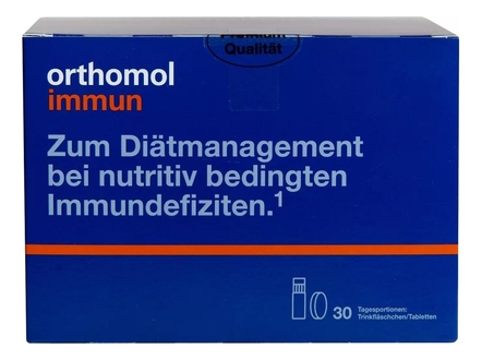 Orthomol Биологически активная добавка к пище для иммунной системы Immun 30 флаконов + 60 таблеток