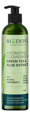 BIODEPO Увлажняющий гель для умывания с экстрактами зеленого чая и алоэ Green Tea & Aloe Extracts Hydrating Cleansing Gel 250мл