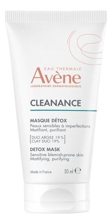 Avene Маска-детокс для глубокого очищения кожи лица Cleanance Detox Mask