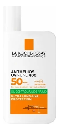 LA ROCHE-POSAY Солнцезащитный матирующий флюид для лица Anthelios UVMUNE400 SPF50+ 50мл
