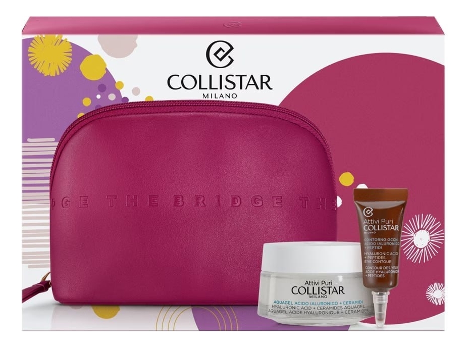 

Набор (гель-крем д/лица с гиалуроновой кислотой Aquagel Acido 50мл + концентрат д/глаз с пептидами Contorno Occhi 5мл + косметичка)