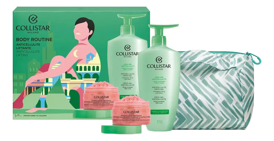 Collistar набор для тела routine anticellulite (талассо-скраб talasso ...