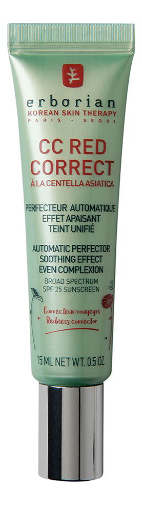 

Корректирующий крем для лица против покраснений CC Red Correct SPF25: Крем 15мл, Корректирующий крем для лица против покраснений CC Red Correct SPF25