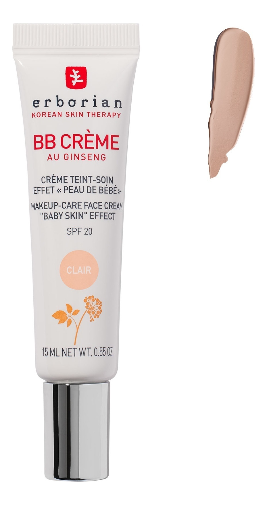 

BB крем для лица Au Ginseng Makeup Care Face Cream SPF20 15мл: Золотистый, BB крем для лица Au Ginseng Makeup Care Face Cream SPF20 15мл