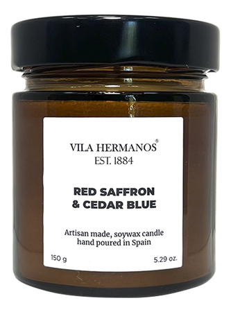 Vila Hermanos Ароматическая свеча Red Saffron & Cedar Blue