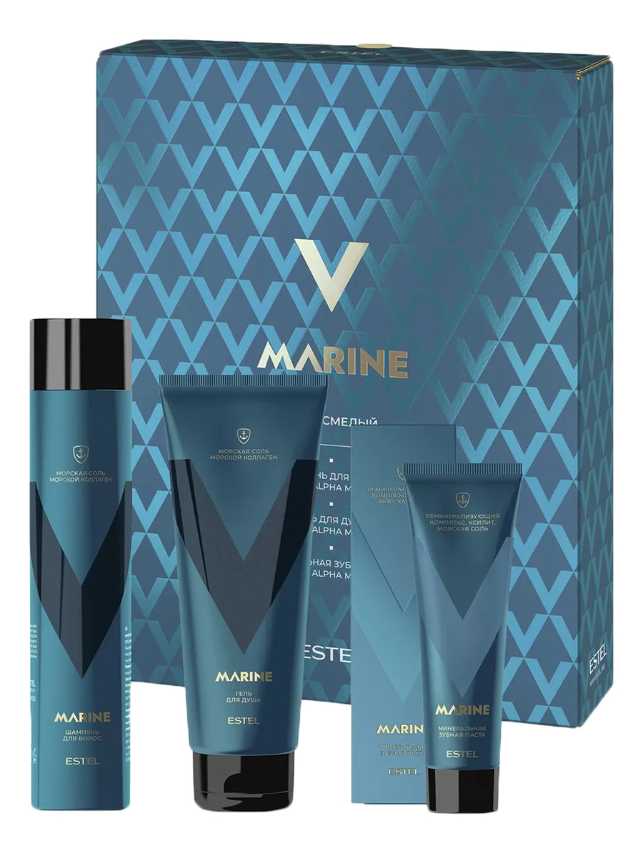 

Набор Alpha Marine Наш. Смелый (шампунь д/волос 300мл + гель д/душа 250мл + зубная паста минеральная 90мл)