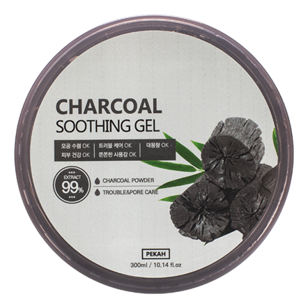 PEKAH Универсальный гель для лица и тела с черным углем Charcoal Soothing Gel 300мл